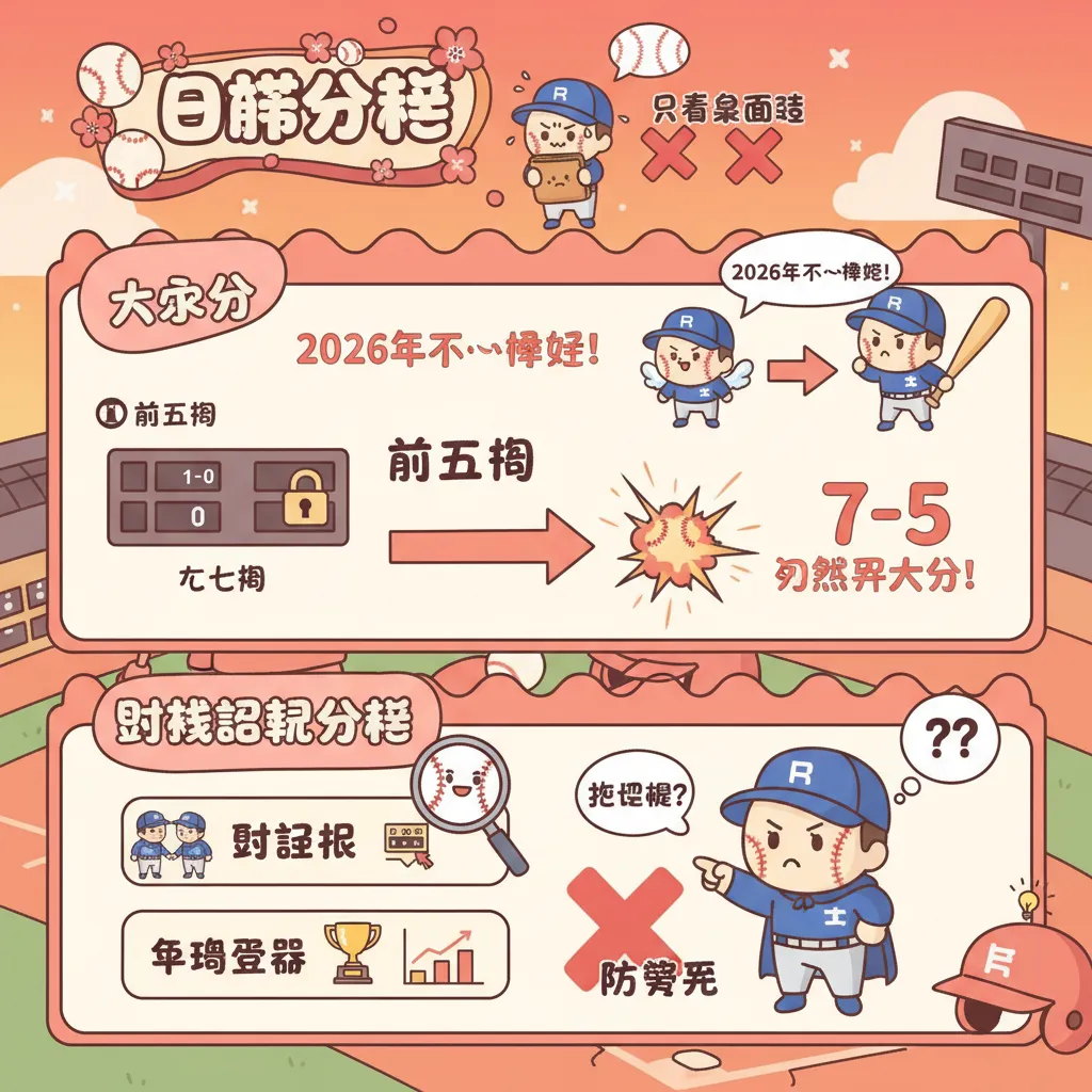 運彩串關必看！日棒分析大小分與場中投注策略