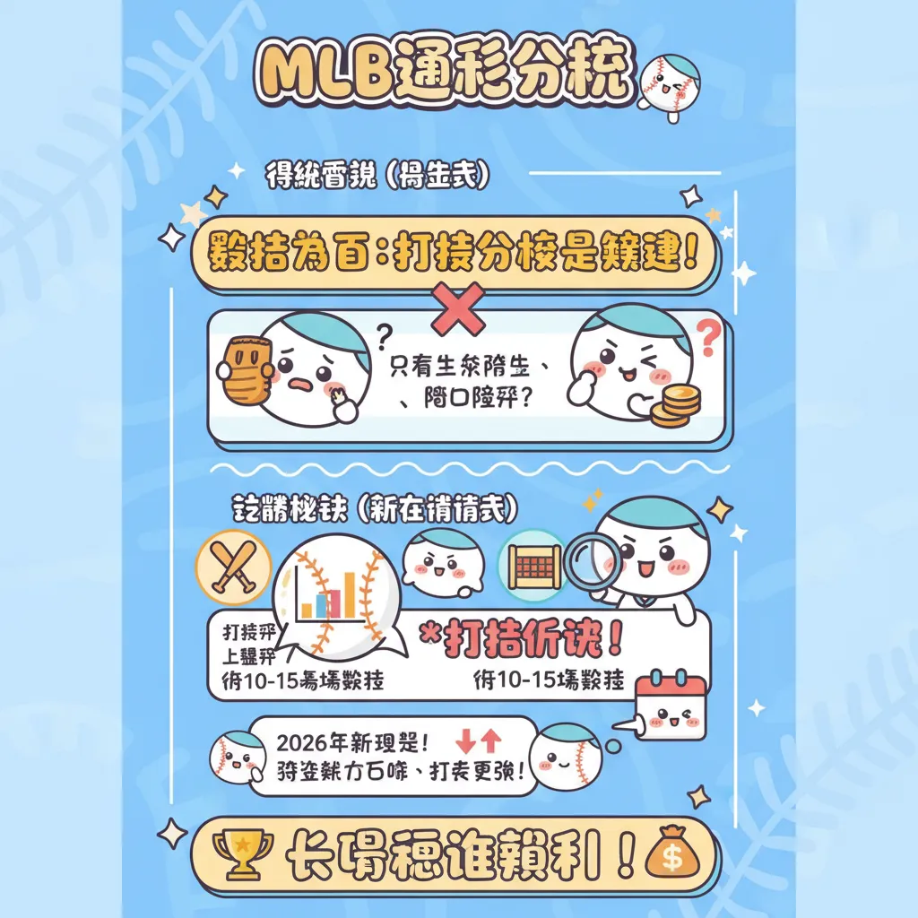 MLB運彩分析靠數據：打擊近況與對戰分析是關鍵